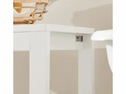 Sobuy Canasto para la Colada Mueble de baño con cesto para Ropa Sucia Amario para baño 42 x 30 x 90 cm BZR67-W ES