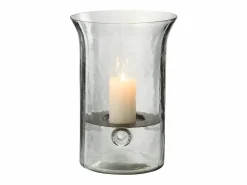 Hot J-Line Candelabro de vidrio de 19x19x27 cm. Transparente
