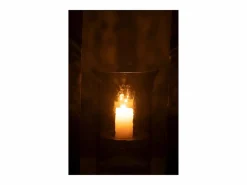 Hot J-Line Candelabro de vidrio de 19x19x27 cm. Transparente