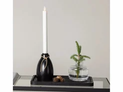 Clearance ebuy24 Candelabro Ulricehamn con luz LED negra. Negro
