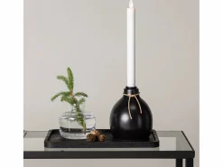 ebuy24 Candelabro Ulricehamn con luz LED negra.