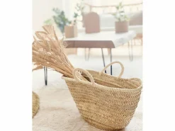 Online Capazo de esparto natural de 40x30x30cm - MENORCA - Cesta