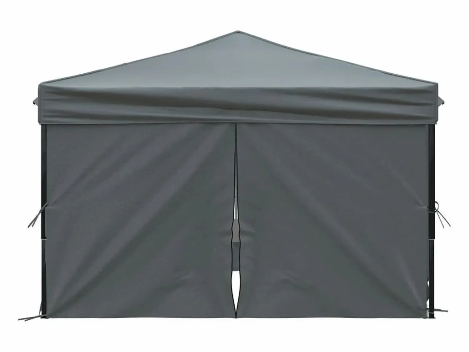 Carpa de fiesta plegable con paredes laterales antracita 3x3 m ES713260