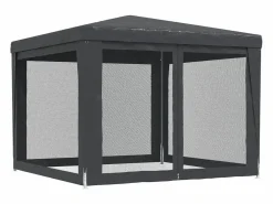 Online Carpa para fiestas 4 paredes de malla HDPE 3x3 m ES674557 Cenador Y Quiosco