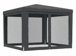 Online Carpa para fiestas 4 paredes de malla HDPE 3x3 m ES674557 Cenador Y Quiosco