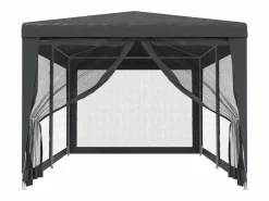 Hot Carpa para fiestas 6 paredes de malla HDPE 3x6 m ES664457 Cenador Y Quiosco