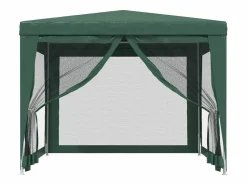 Best Carpa para fiestas con 4 paredes de malla HDPE 3x3 m ES903213 Verde
