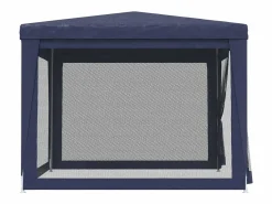 Carpa para fiestas con 4 paredes de malla HDPE 3x3 m ES687578