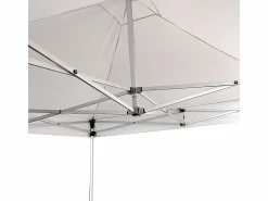 New Carpa plegable profesional de aluminio con estructura hexagonal, Market-Pro 3X3, color , impermeable Blanco