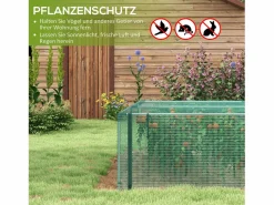 Best Carpa protectora para plantas con puerta con cremallera y malla antiinsectos para exteriores, color (125 x 373 x 62,5 cm) Invernadero De Jardín
