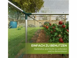 Best Carpa protectora para plantas con puerta con cremallera y malla antiinsectos para exteriores, color (125 x 373 x 62,5 cm) Invernadero De Jardín