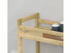 Discount Carrito auxiliar Cover 3 niveles con ruedas natural 75x55x20 cm Mueble De Aseo