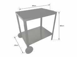 Best Happy Garden Carrito bar exterior para plancha PORTIMAO - Negro