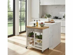 Discount Don Hierro Carrito de cocina / Mesita auxiliar, EKO Marru00f3n
