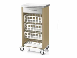 Don Hierro Carrito de cocina, carrito verdulero – Color Arena, Inox - 93*48*34cm - MOHER