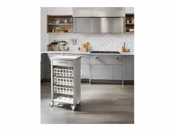 Don Hierro Carrito de cocina, carrito verdulero – , Inox - 93*48*34cm - MOHER