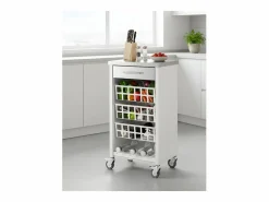 Clearance Carrito de cocina, carrito verdulero – , Inox - 93*48*34cm - MOHER Mueble Camarera