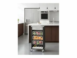 Discount Carrito de cocina, carrito verdulero – , Inox - 93*48*34cm - MOHER Mueble Camarera