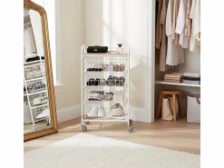 Don Hierro Carrito de Cocina FIESTA con 4 Cestas Extraíbles – Mueble Auxiliar Versátil, y Haya