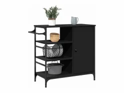 vidaxl Carrito de cocina madera de ingeniería 87,5x38,5x84,5 cm