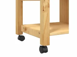 Sale vidaxl Carrito de cocina MONZA madera maciza de pino 84x40x88,5 cm Color natural claro
