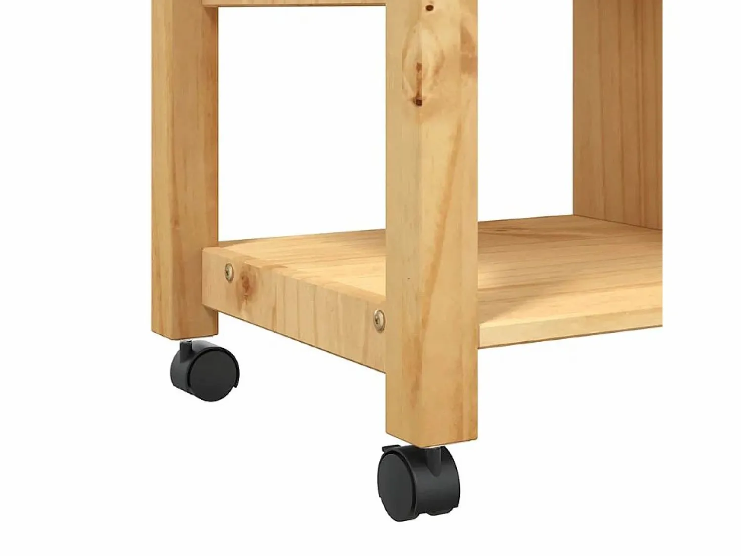 Sale vidaxl Carrito de cocina MONZA madera maciza de pino 84x40x88,5 cm Color natural claro