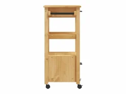 New Carrito de cocina MONZA madera maciza de pino 48x40x88,5 cm Mueble Camarera