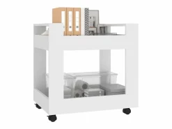 Online Carrito de escritorio madera contrachapada 60x45x60 cm ES365482 Blanco