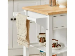 Outlet Carrito de Servir, estantería de Cocina, Carrito de Cocina móvil,FKW46-WN ES Mueble Camarera