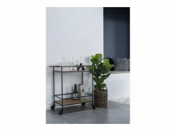 Online Carrito Vita, Marrón, 68x40x79 cm, Kendra Home Mueble Camarera