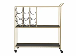 Online Carrito VKH5, Negro, 79x39,5x82 cm, Kendra Home Mueble Camarera