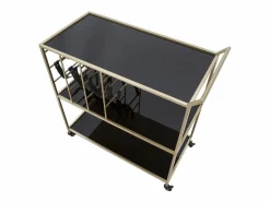 Online Carrito VKH5, Negro, 79x39,5x82 cm, Kendra Home Mueble Camarera