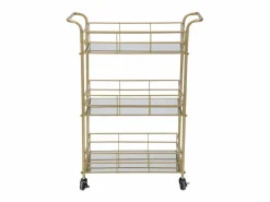 Online Carrito VKH4, Oro, 60x30,5x80 cm, Kendra Home Mueble Camarera