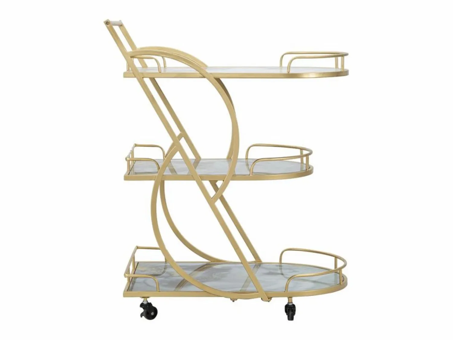 Online Carrito VKH2, Oro, 71x45,5x84,5 cm, Kendra Home Dorado
