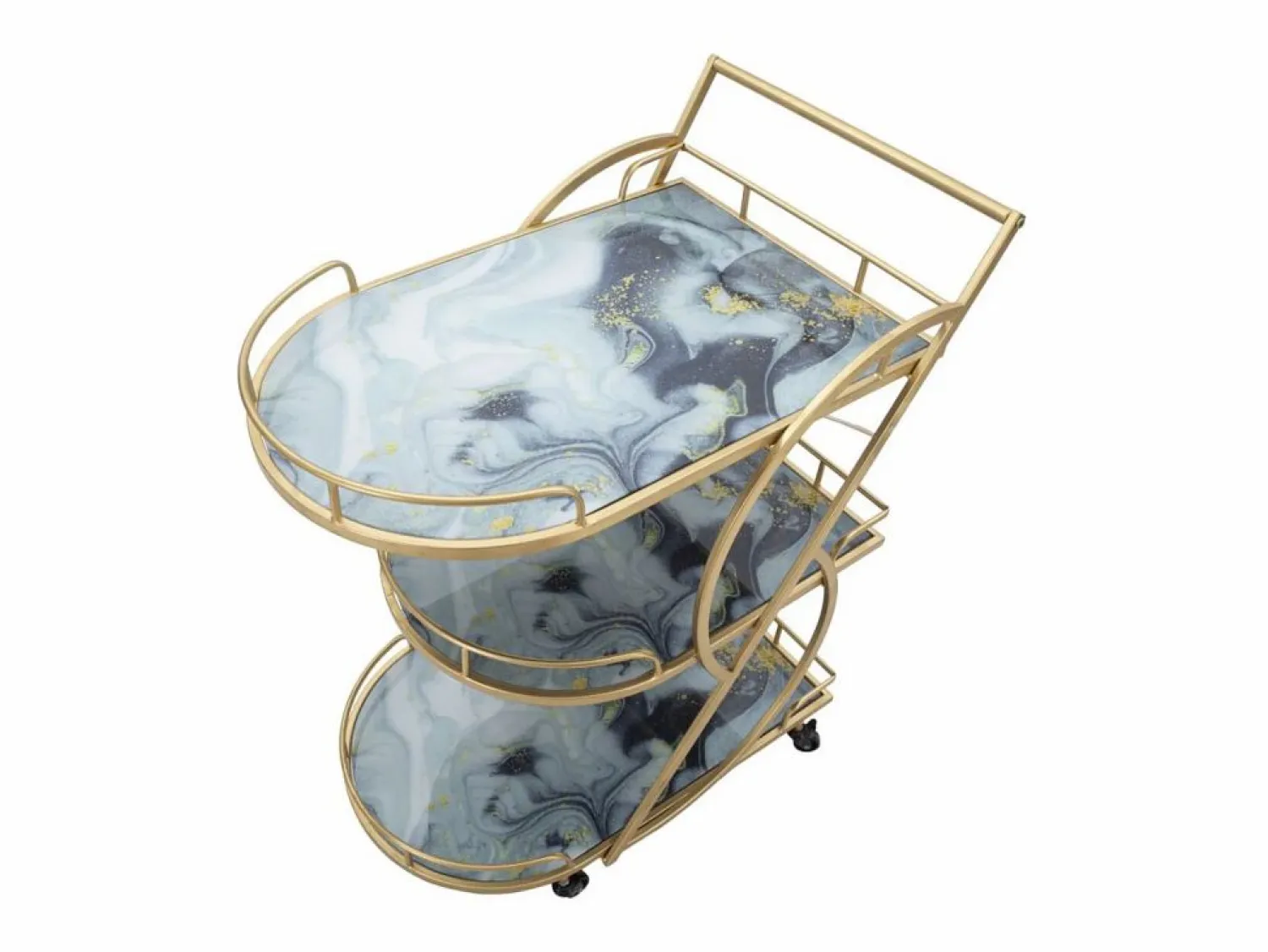 Online Carrito VKH2, Oro, 71x45,5x84,5 cm, Kendra Home Dorado