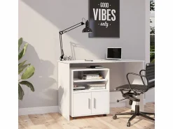 Discount Vicco Carro con ruedas 48.4x60.2x74.4 novak Blanco