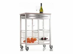Outlet Carro de cocina, Carro Verdulero - color , Inox, Olmo - 91,5*71*43 cm - ONDA DOBLE Mueble Camarera