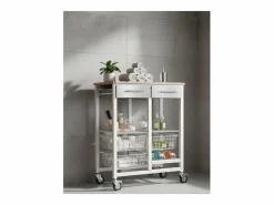 Outlet Carro de cocina, Carro Verdulero - color , Inox, Olmo - 91,5*71*43 cm - ONDA DOBLE Mueble Camarera