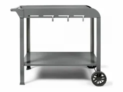 Livoo Carro GS168G para plancha de 2-3 quemadores, acero , bandejas espaciosas, ganchos ajustables, ruedas dentadas