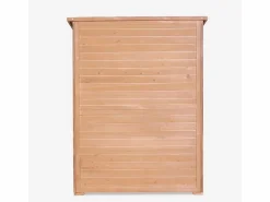 New Casa armario para exteriores de madera para herramientas de jardín Smew Color natural claro