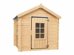 Timbela Casa de madera para niños (tetto-colore azul) - 111x113xA121 cm - M570M-1
