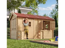Timbela Casa de madera para niños - L146xL241xA151 cm / 2.63m² - M503