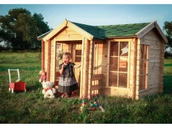 Hot Casa de madera para niños sin suelo - L112xL146xA152 cm / 1.1m² - M550-1 Cabaña Infantil