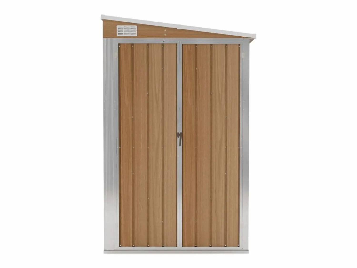 Clearance vidaxl Caseta de jardín adosada Marru00f3n