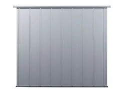 Hot EXPERTLAND Caseta de jardín de 2,32m² de acero galvanizado gris - ACAMAR Gris claro