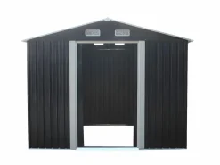 Sale Caseta de jardín de 5,2m² de acero galvanizado gris - MANSO Caseta De Jardín