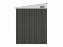 EXPERTLAND Caseta de jardín de metal adosado de acero galvanizado antracita 3,15 m² - DAXTON