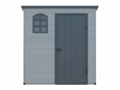 Caseta de jardín de resina gris - superficie 2.12m² - NERIO Caseta De Jardín