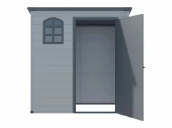 Caseta de jardín de resina gris - superficie 2.12m² - NERIO Caseta De Jardín