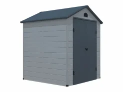Clearance EXPERTLAND Caseta de jardín de resina gris - superficie 3.65m² - CESIO Gris claro / Gris antracita